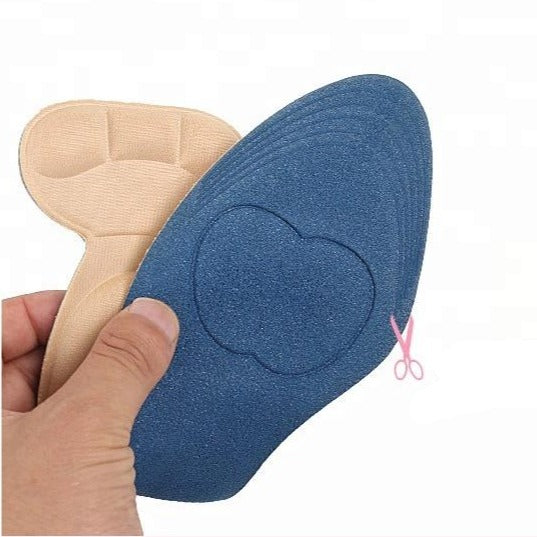 3D Super Comfort Breathability 3D Sponge Foam Massage Insole With Back Heel Liner for High Heel Shoes