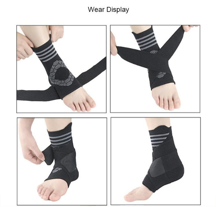  Ankle support with straps 